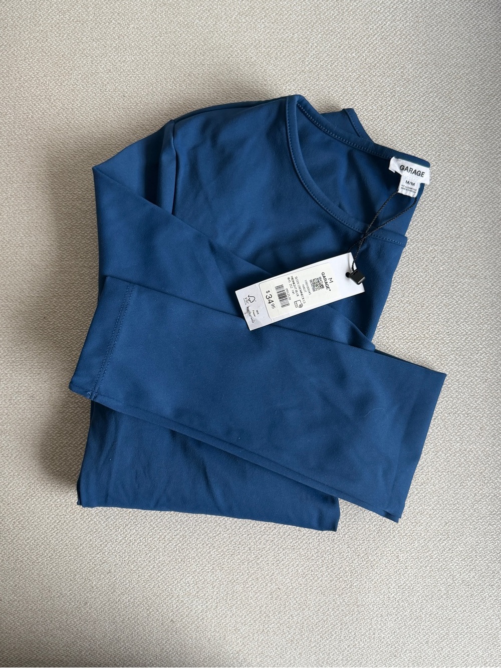 Garage Long Sleeve Top - Deep Blue